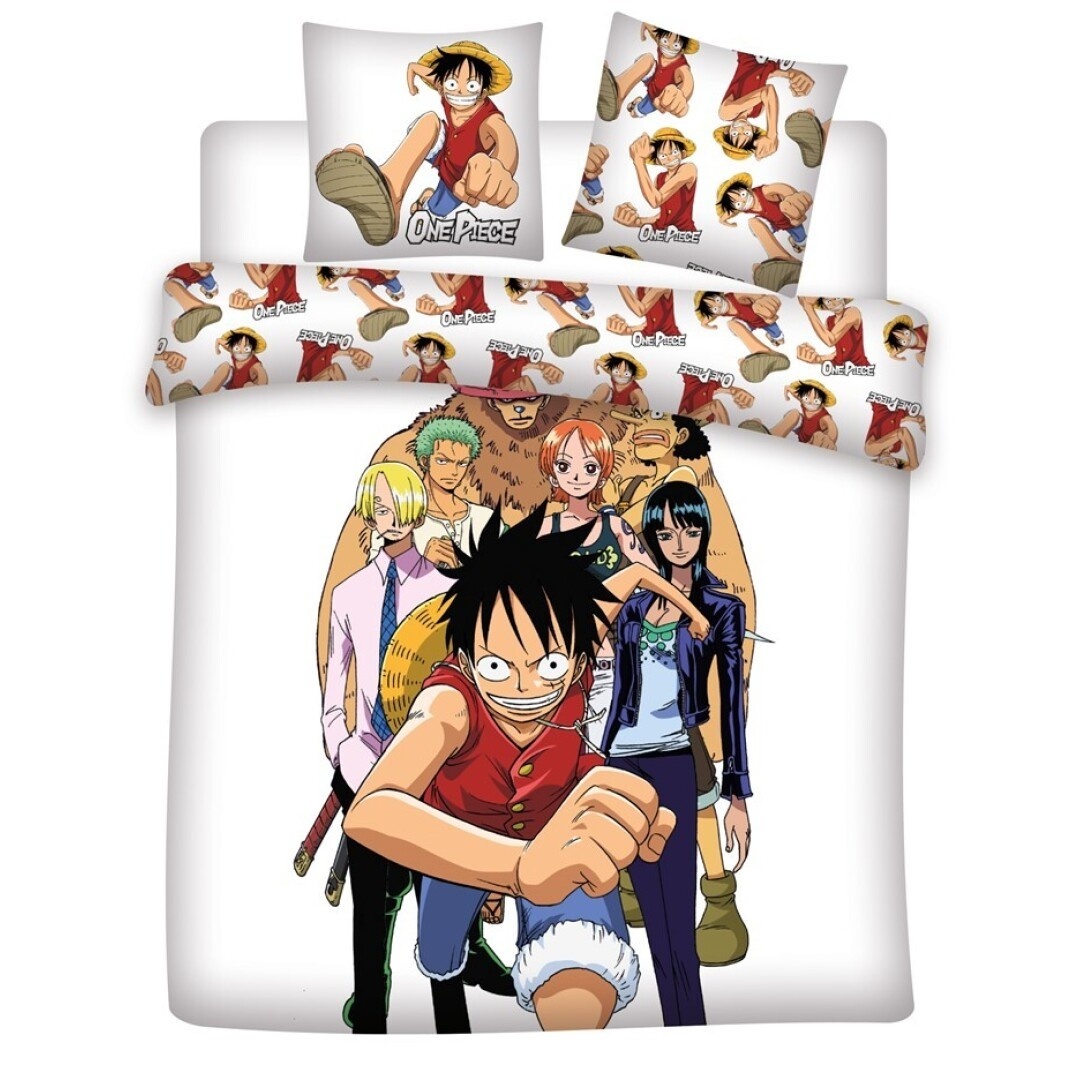 One Piece Dekbedovertrek Pirate Crew -240 x 220 cm - Polykatoen
