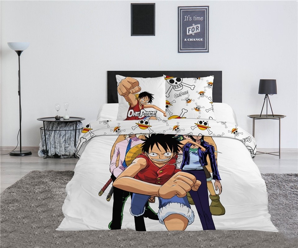 One Piece Dekbedovertrek Pirate Crew -240 x 220 cm - Polykatoen