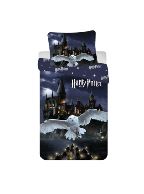 Harry Potter Dekbedovertrek Hogwarts Night 140 x 200 / 70 x 90 cm Polyester