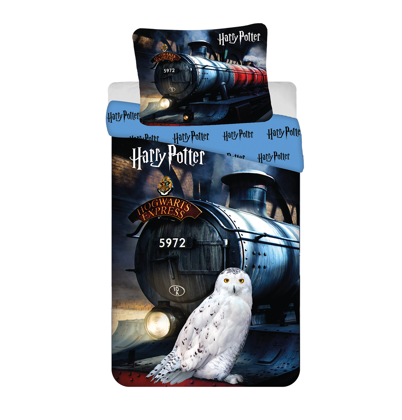 Harry Potter Dekbedovertrek Hogwarts Express - 140 x 200 cm + 70 x 90 cm - Katoen