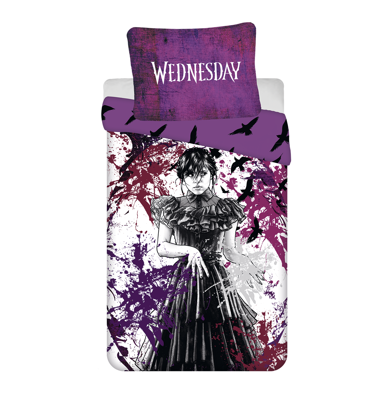 Wednesday Duvet cover Raven -140 x 200 cm / 70 x90 cm - Polyester