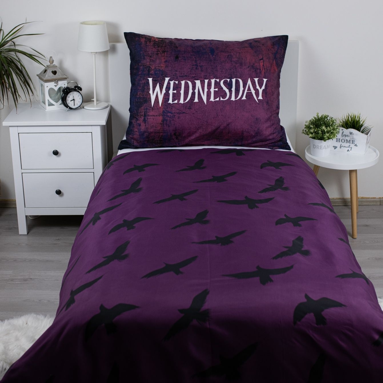Wednesday Duvet cover Raven -140 x 200 cm / 70 x90 cm - Polyester