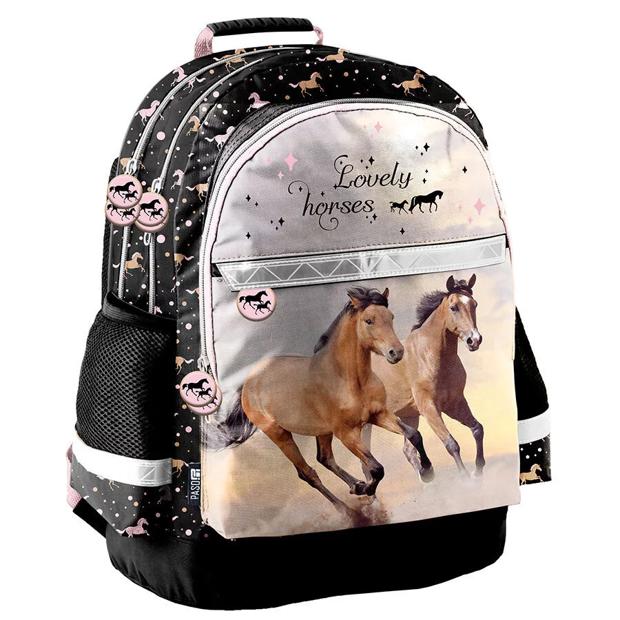 PASO Rugzak Paarden - 41 x 28 x 18 cm - Polyester