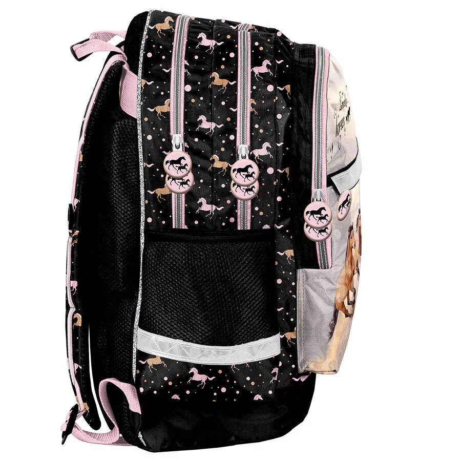 PASO Rugzak Paarden - 41 x 28 x 18 cm - Polyester