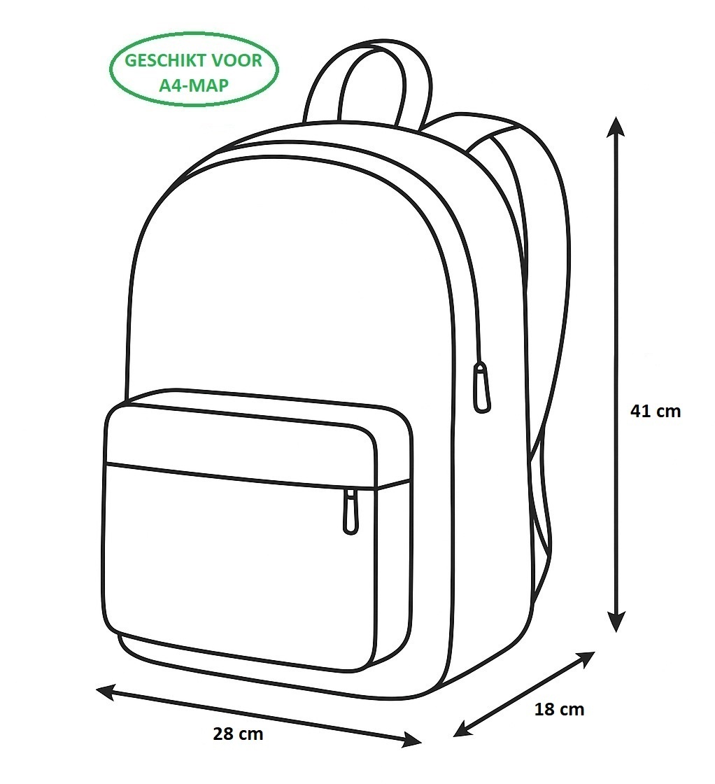 PASO Backpack Horses - 41 x 28 x 18 cm - Polyester