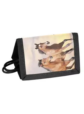 PASO Wallet Horses 12 x 8.5 cm Polyester