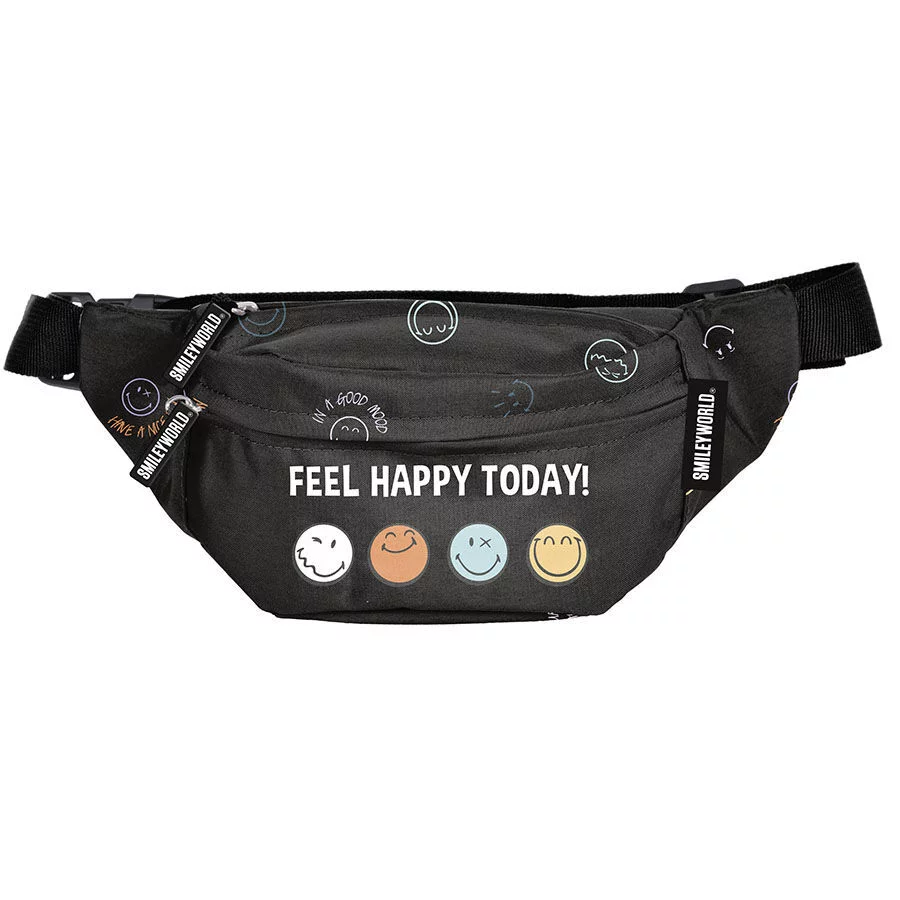 Smiley Hip bag Feel Happy - 27 x 11 x 7 cm - Polyester
