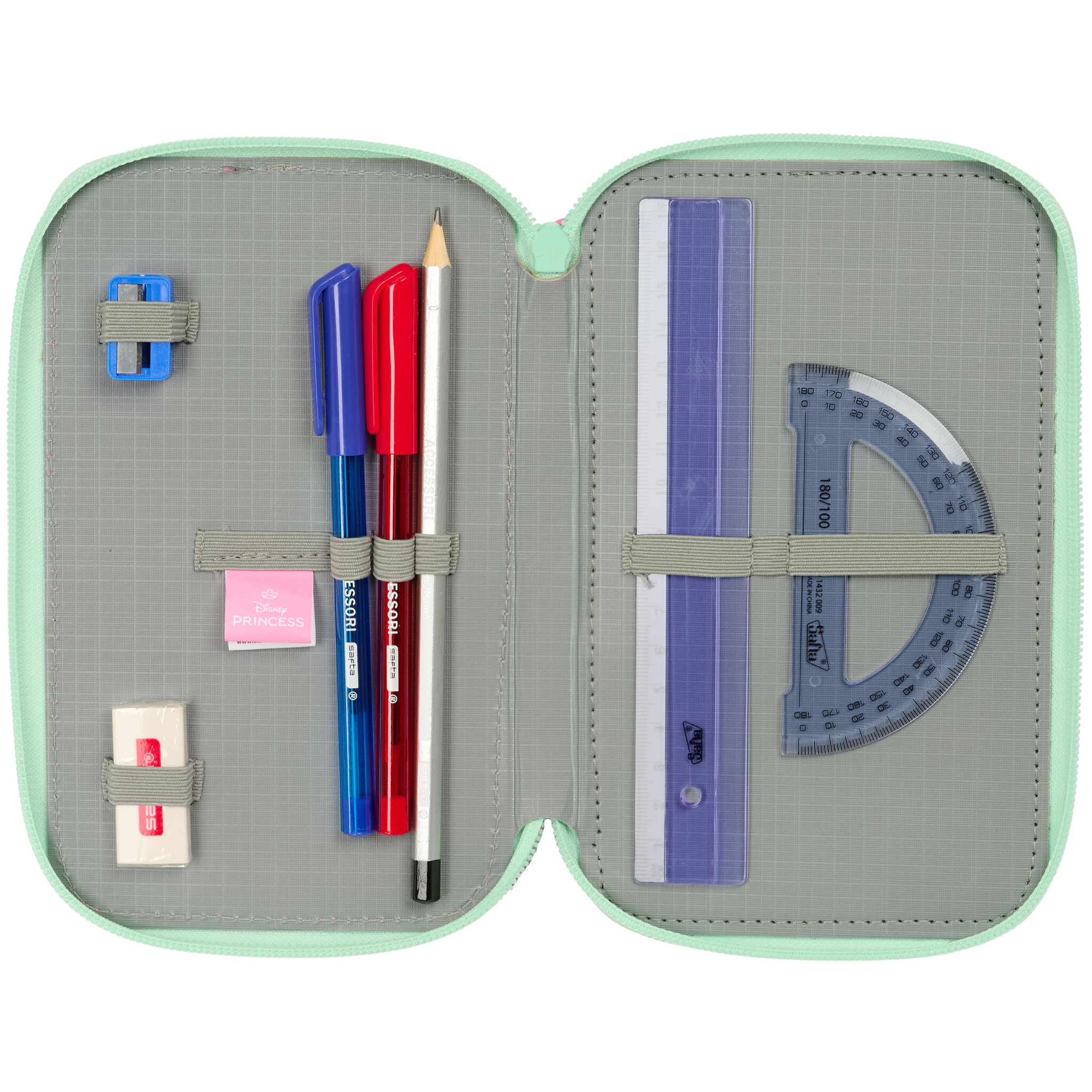 Disney Princess Filled Pencil Case Bloom - 37 pieces - 19.5 x 12.5 x 5.5 cm - Polyester