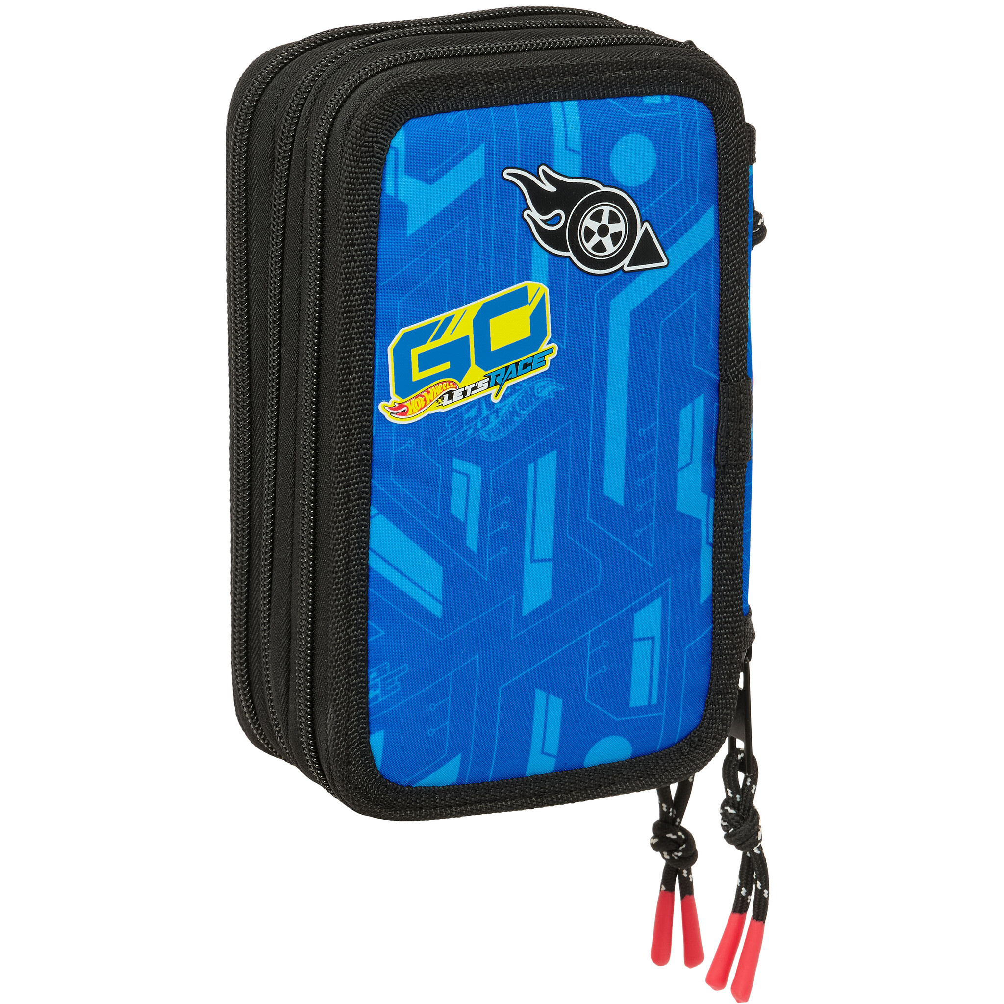 Hot Wheels Filled Case Let's Race - 37 pieces - 19.5 x 12.5 x 5.5 cm - Polyester