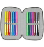 Batman Filled Pencil Case Game Over - 29 pieces - 19.5 x 12.5 x 4 cm - Polyester