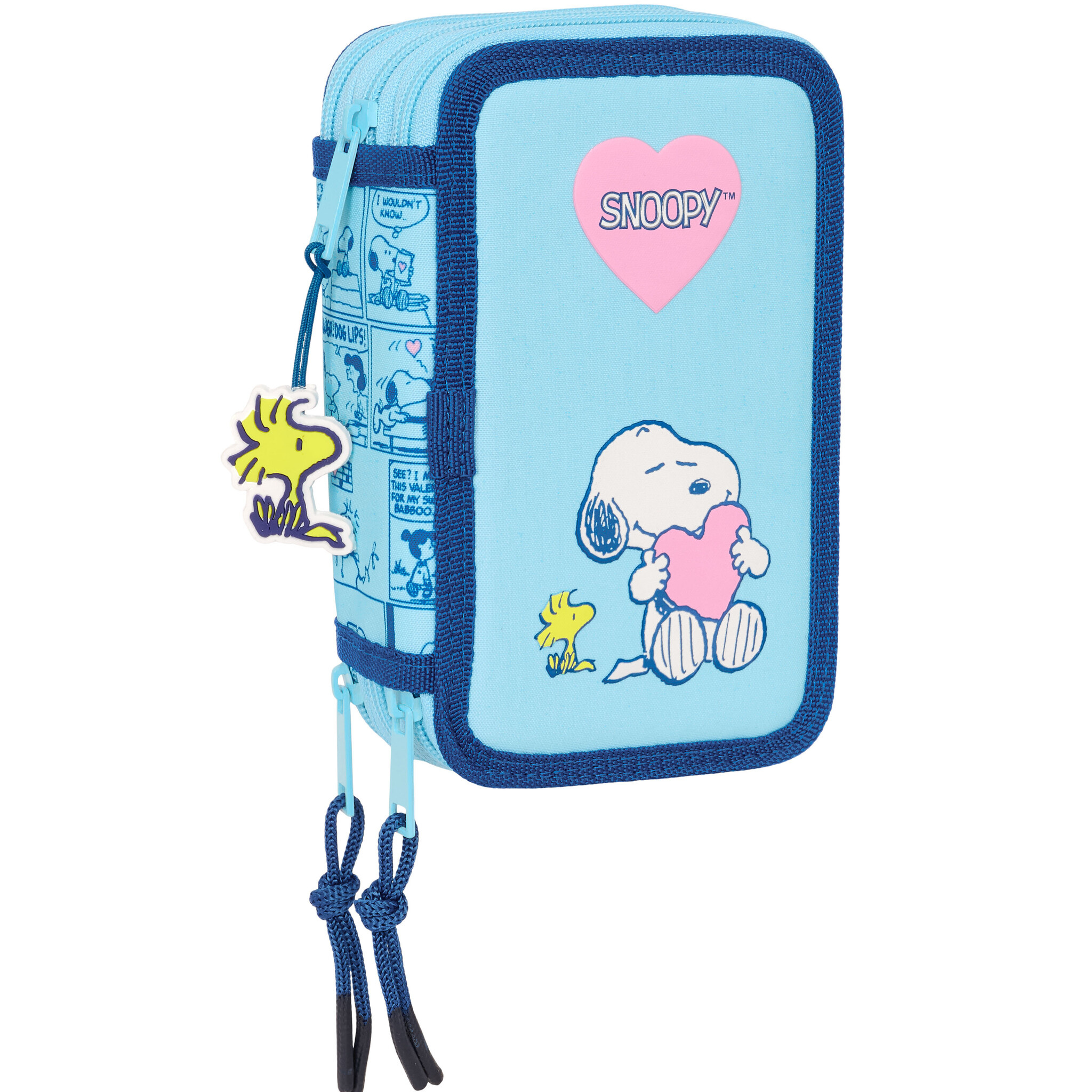 Snoopy Filled Case Love - 37 pieces - 19.5 x 12.5 x 5.5 cm - Polyester