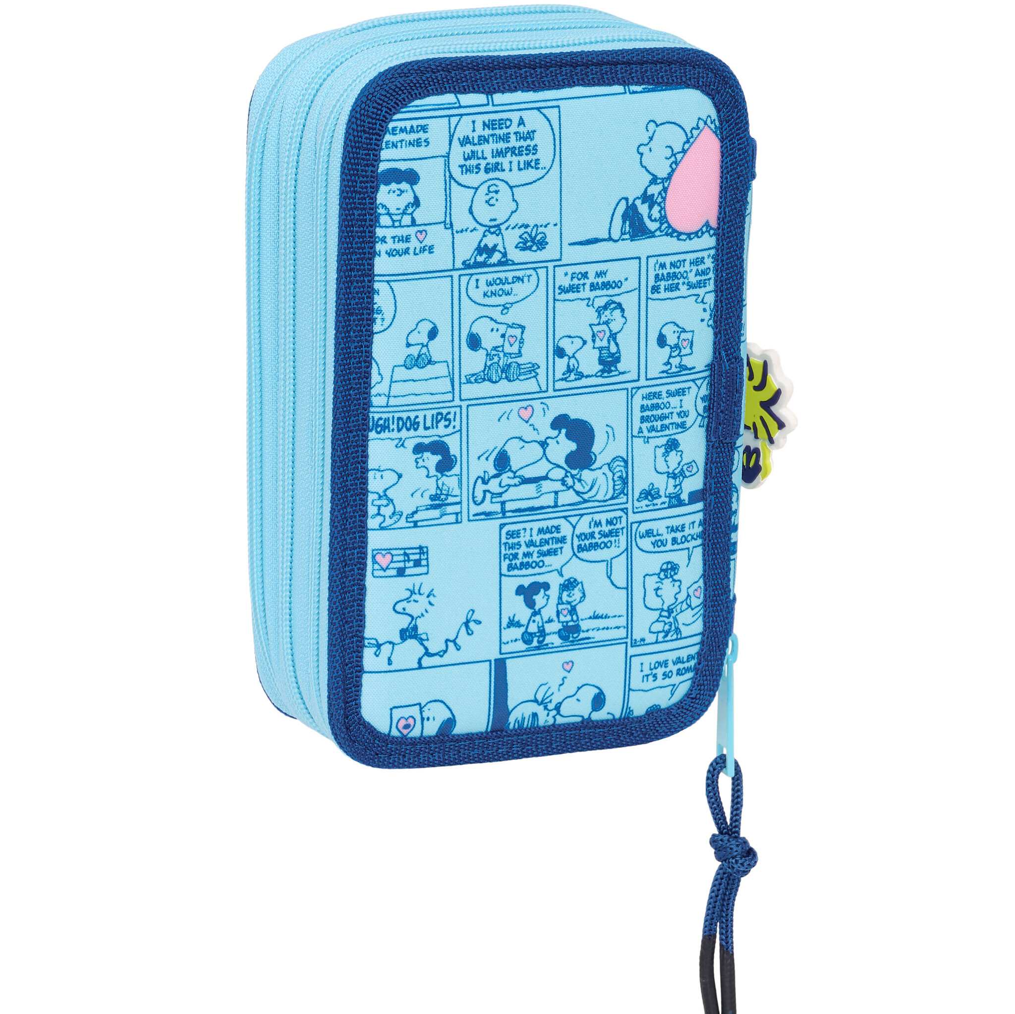 Snoopy Filled Case Love - 37 pieces - 19.5 x 12.5 x 5.5 cm - Polyester