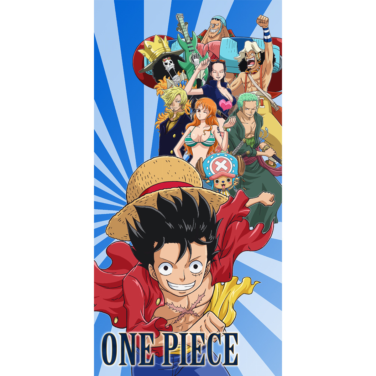 One Piece Beach towel Pirate - 70 x 140 cm - Cotton
