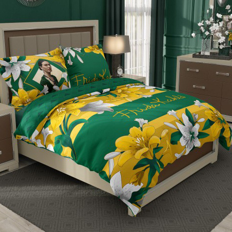 Frida Kahlo Duvet cover Lily - 140 x 200 cm + 70 x 90 cm - Cotton