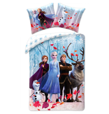 Disney Frozen Duvet cover Snow - 140 x 200 cm + 50 x 70 cm - Cotton