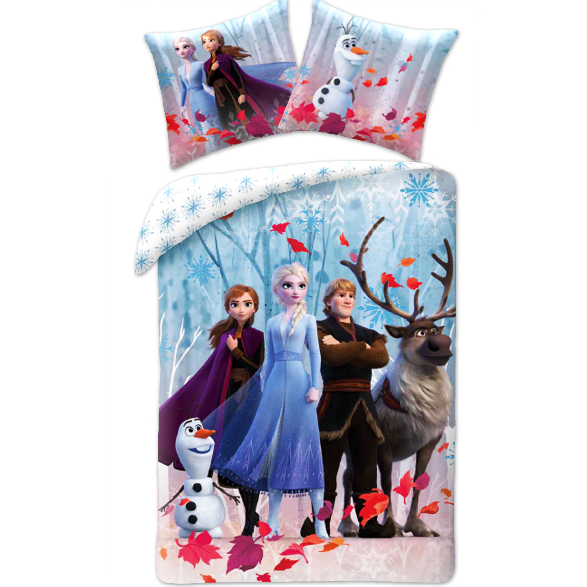 Disney Frozen Duvet cover Snow - 140 x 200 cm + 50 x 70 cm - Cotton