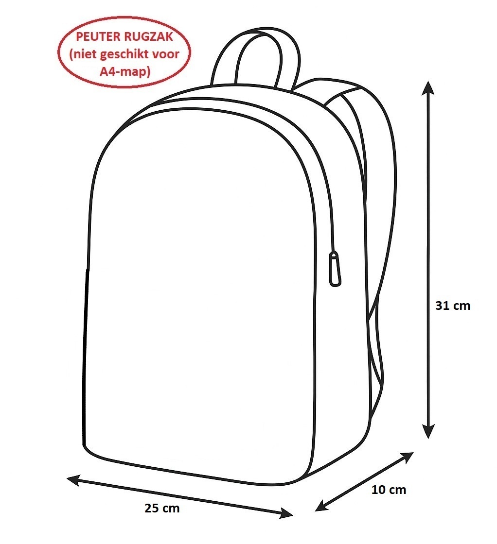 Dinosaurus Toddler backpack T-Rex - 31 x 25 x10 cm - Polyester