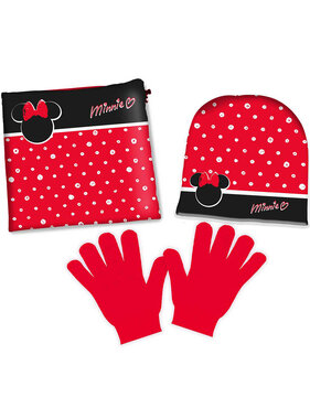 Disney Minnie Mouse Set Hat, Scarf and Gloves - Fleece
