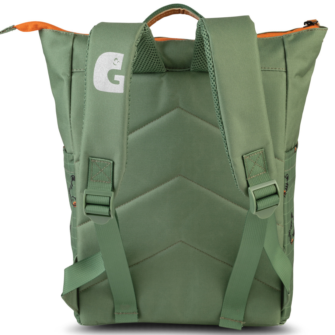 Glühwürmchen Backpack Tiger - 33 x 32 x 11 cm - Green - Polyester