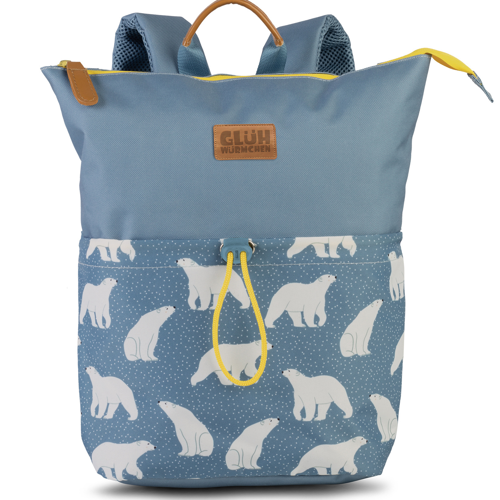 Glühwürmchen Polar Bear Backpack - 33 x 32 x 11 cm - Grey-blue - Polyester