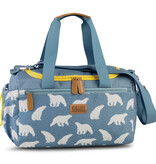 Glühwürmchen Shoulder bag Polar Bear - 35 x 21 x 18 cm - Grey-blue - Polyester