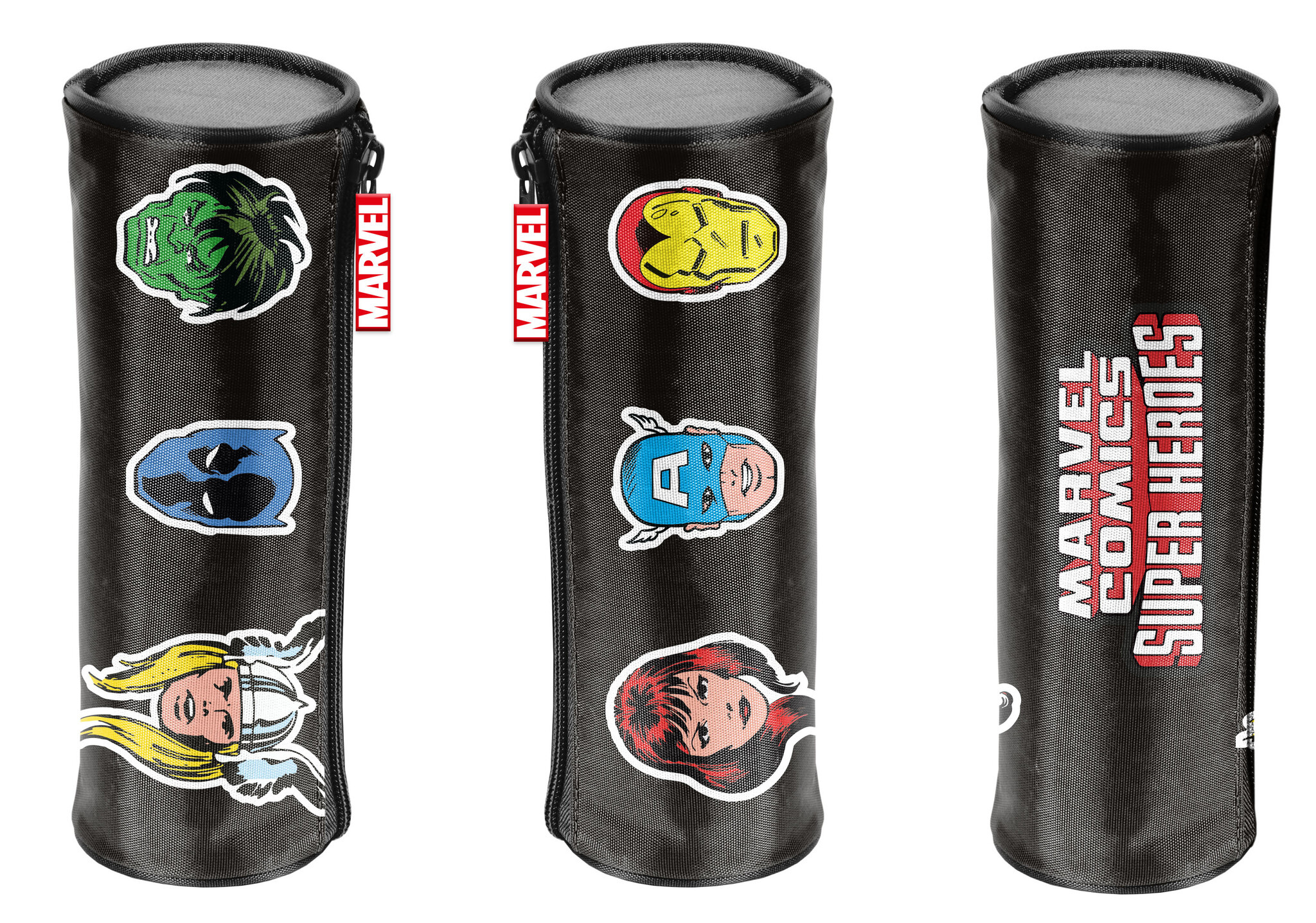 Marvel Avengers Pencil case round Whoom - 22 x 8 x 8 cm - Polyester