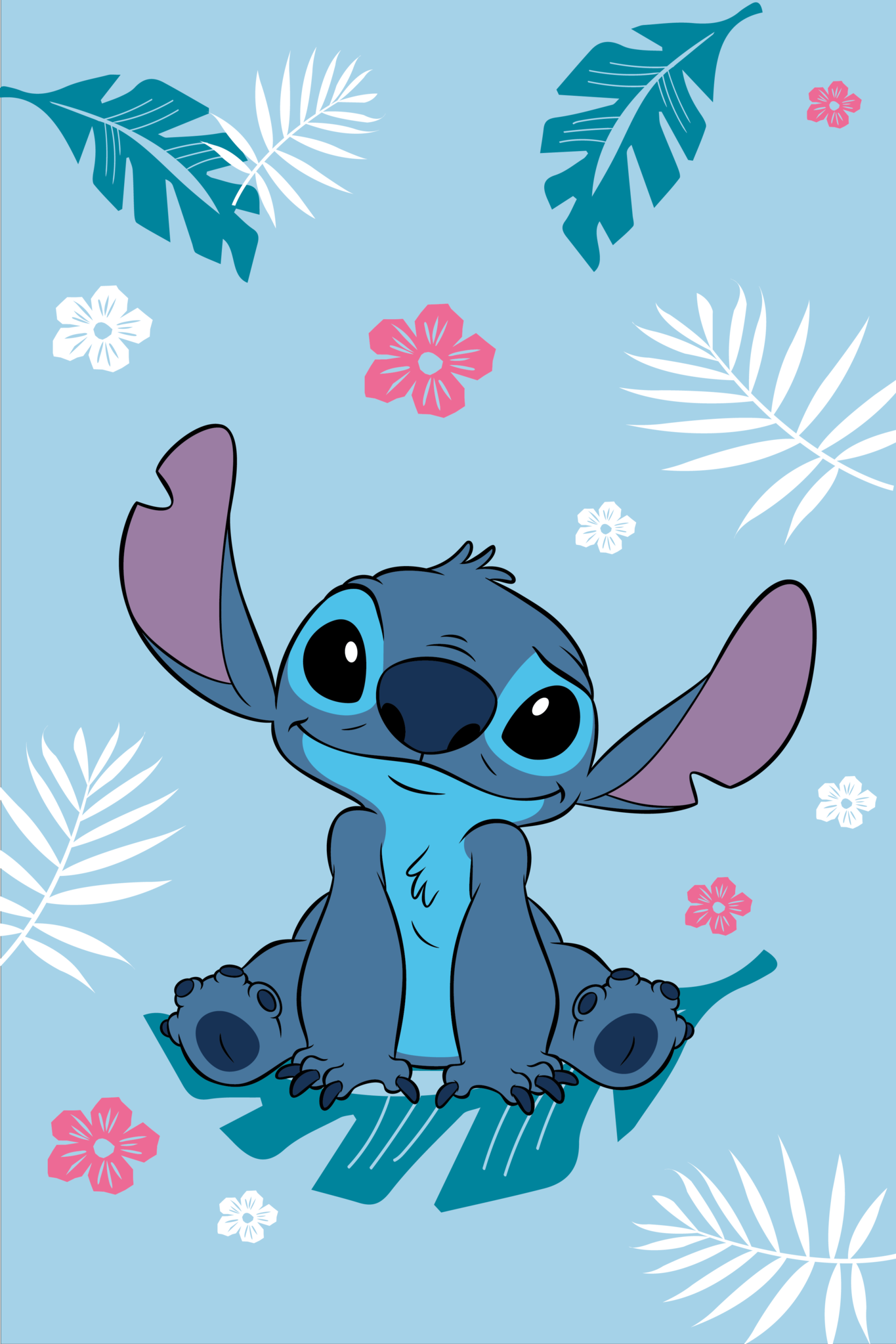 Disney Lilo & Stitch Fleeceplaid Blue - 100 x 150 cm - Polyester