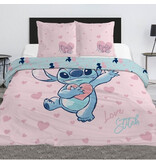 Disney Lilo & Stitch Dekbedovertrek Love - 240 x 220 cm  + (2x) 65 x 63 cm - Polykatoen