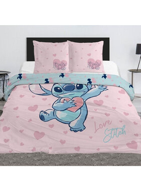 Disney Lilo & Stitch Dekbedovertrek Love 240 x 220 + 65 x 65 cm Polykatoen