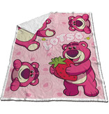 Toy Story Sherpa Fleeceplaid Lotso - 130 x 170 cm - Polyester/fleece