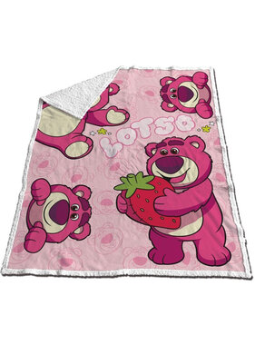 Toy Story Sherpa Fleeceplaid Lotso  130 x 170 cm Polyester/Fleece