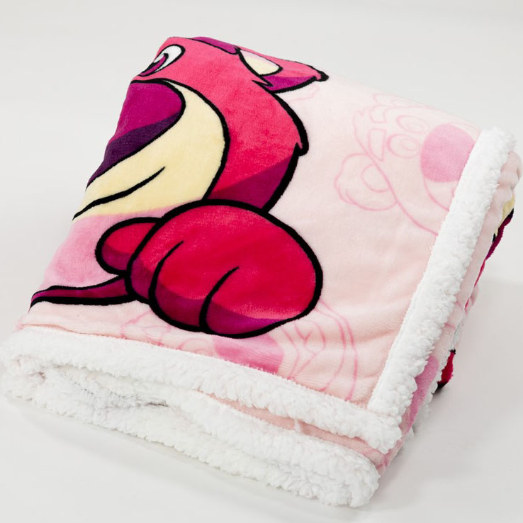 Toy Story Sherpa Fleeceplaid Lotso - 130 x 170 cm - Polyester/fleece