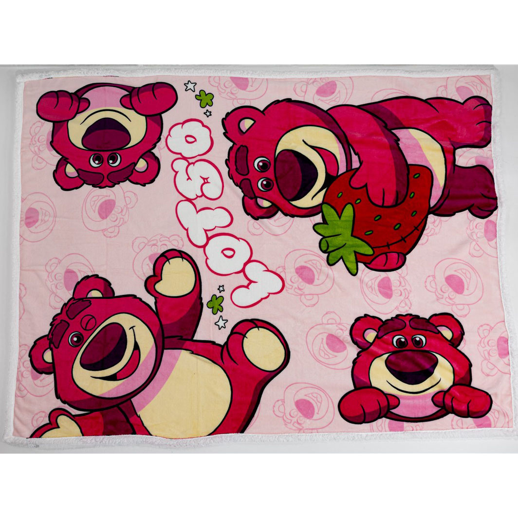 Toy Story Sherpa Fleeceplaid Lotso - 130 x 170 cm - Polyester/fleece
