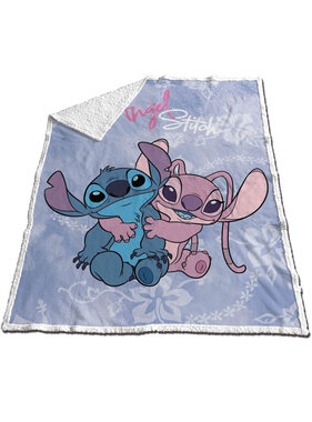 Disney Lilo & Stitch Sherpa Fleeceplaid Best Friends 130 x 170 cm Polyester/Fleece