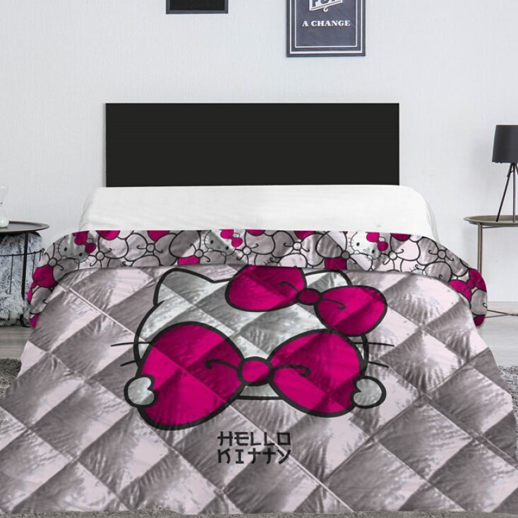 Hello Kitty Bedspread Bow - 240 x 220 cm - Polyester