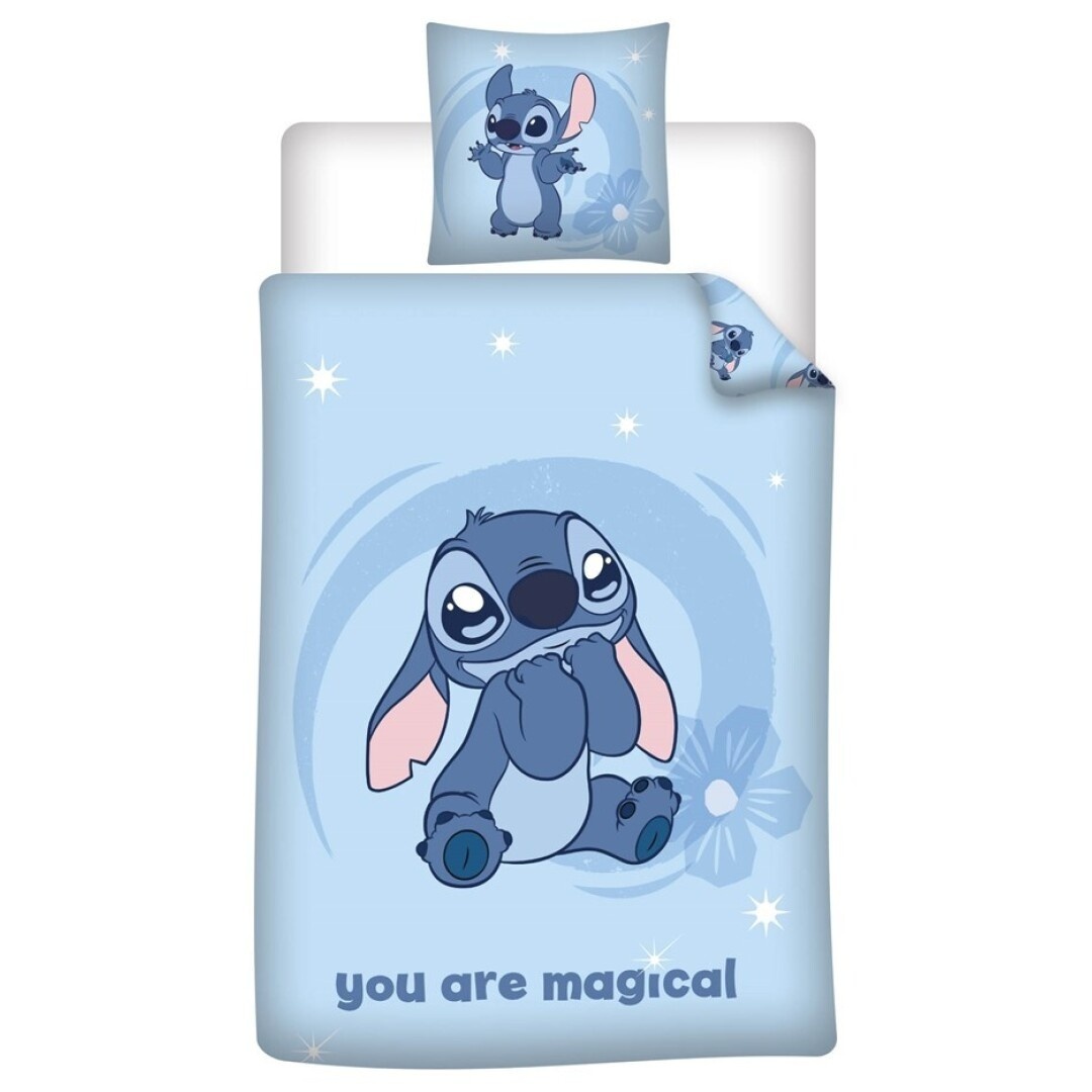 Disney Lilo & Stitch Dekbedovertrek Magical - 140 x 200 + 65 x 65 cm - Katoen Flanel
