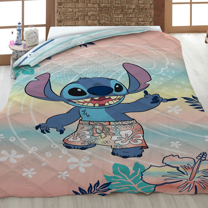 Disney Lilo & Stitch Sprei Tropical - 140 x 200 cm - Polyester