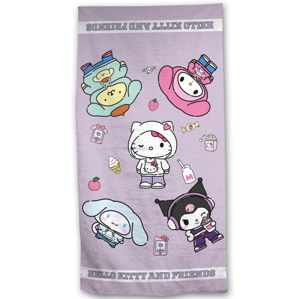 Hello Kitty Beach towel Friends - 90 x 170 cm - Cotton