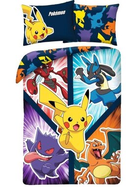 Pokemon Dekbedovertrek Energy 140 x 200 cm + 70 x 90 cm Katoen