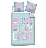 Peppa Pig Duvet cover Best Day - 140 x 200 + 63 x 63 cm - Polyester