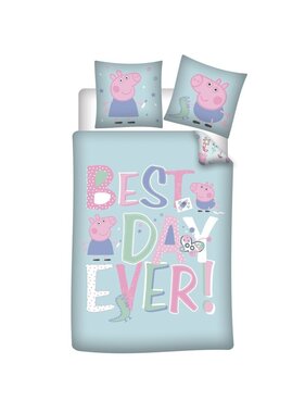 Peppa Pig Duvet cover Best Day 140 x 200 + 63 x 63 cm Polyester