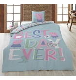 Peppa Pig Duvet cover Best Day - 140 x 200 + 63 x 63 cm - Polyester