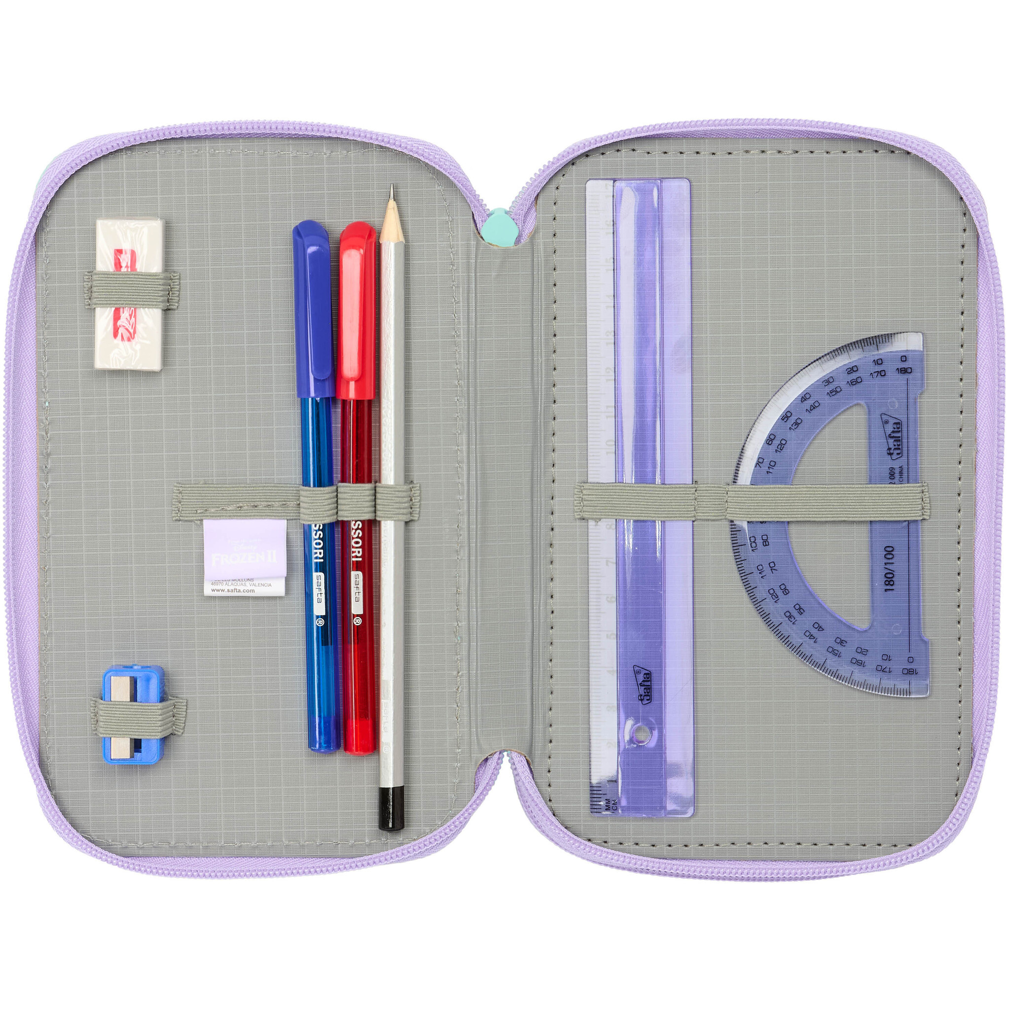 Disney Frozen Gevuld Etui Spirit - 37 stuks - 19,5 x 12,5 x 5,5 cm - Polyester