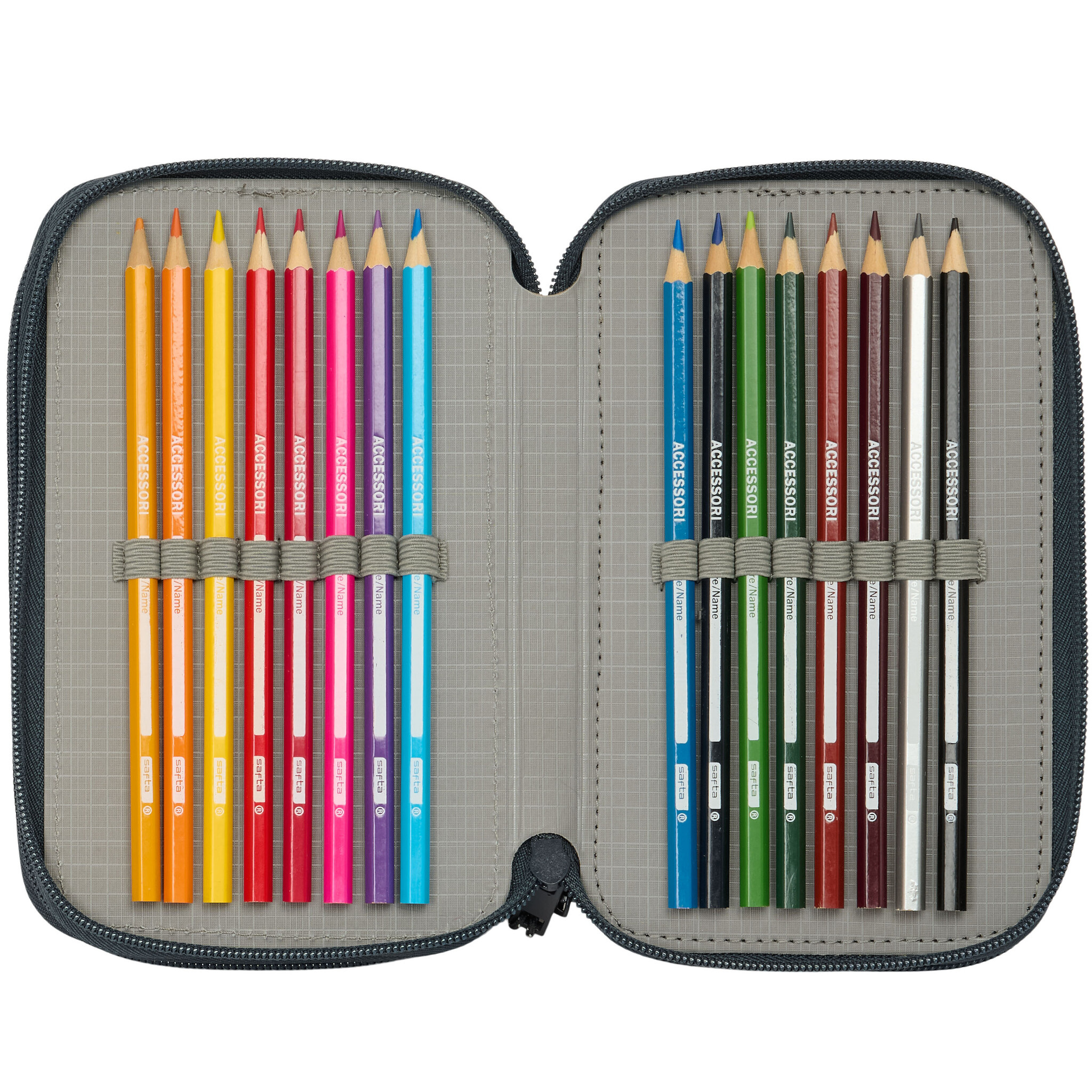 Real Madrid Filled Champions Pencil Case - 37 pieces - 19.5 x 12.5 x 5.5 cm - Polyester