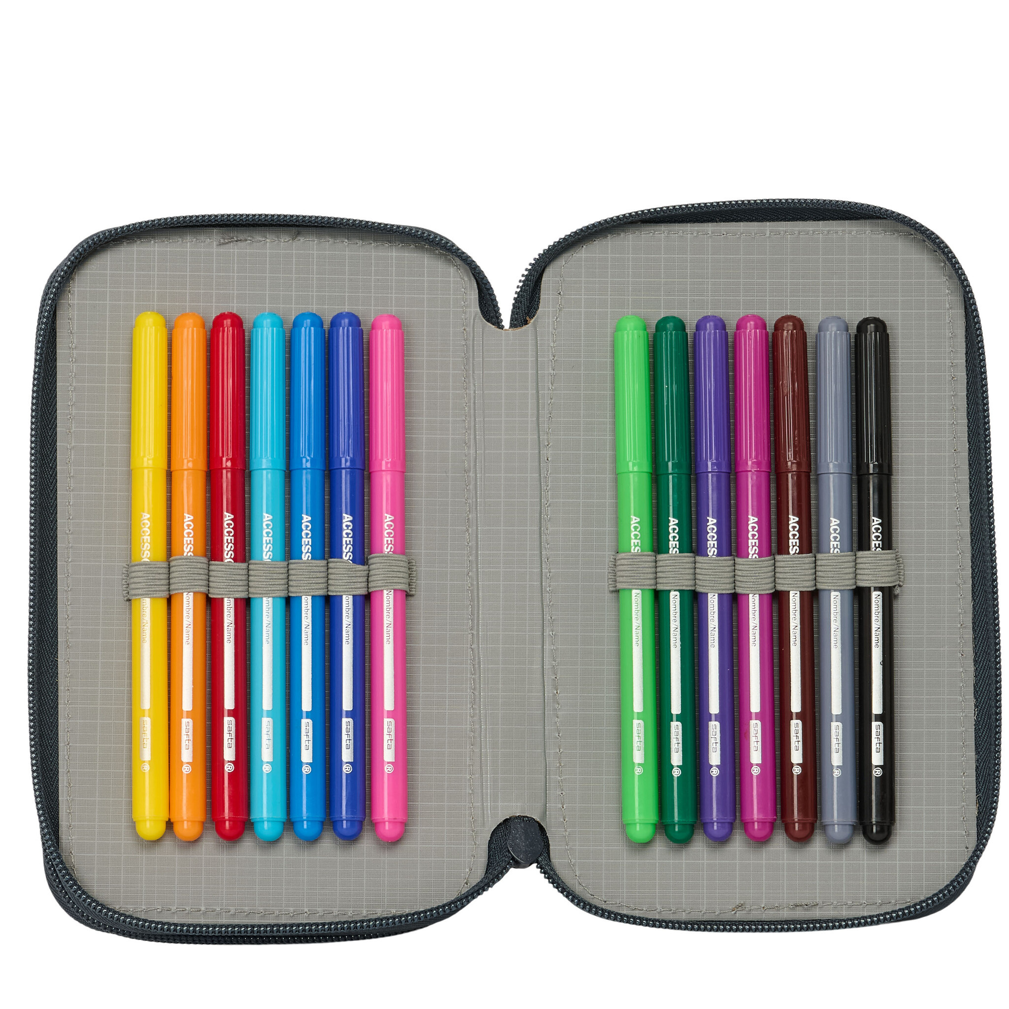 Real Madrid Filled Champions Pencil Case - 37 pieces - 19.5 x 12.5 x 5.5 cm - Polyester