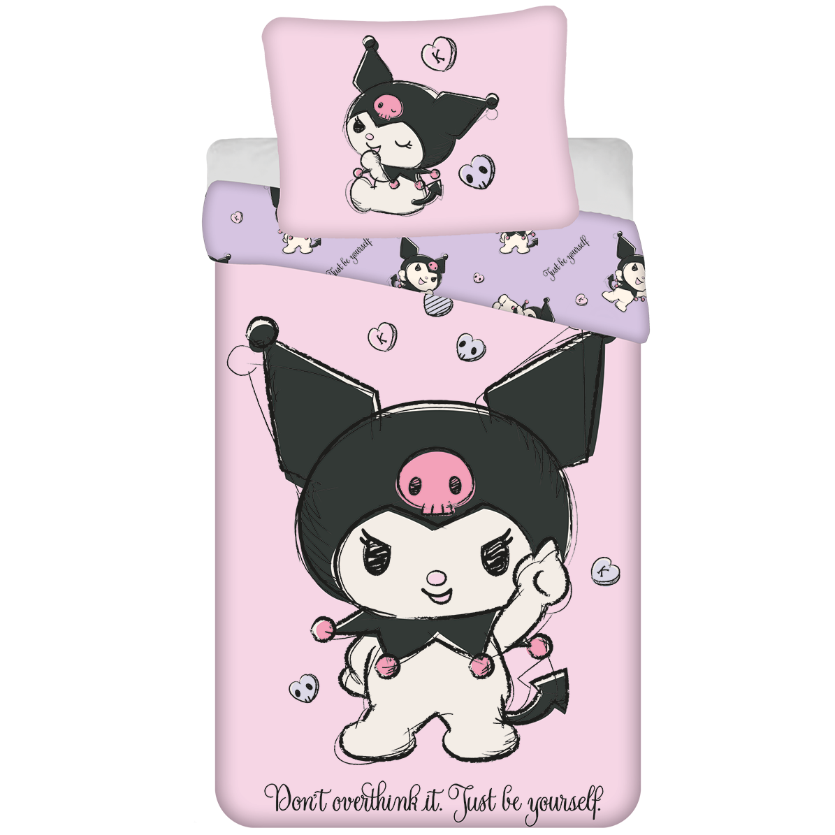 Hello Kitty Kuromi Be You Duvet Cover - 140 x 200 cm / 70 x 90 cm - Cotton