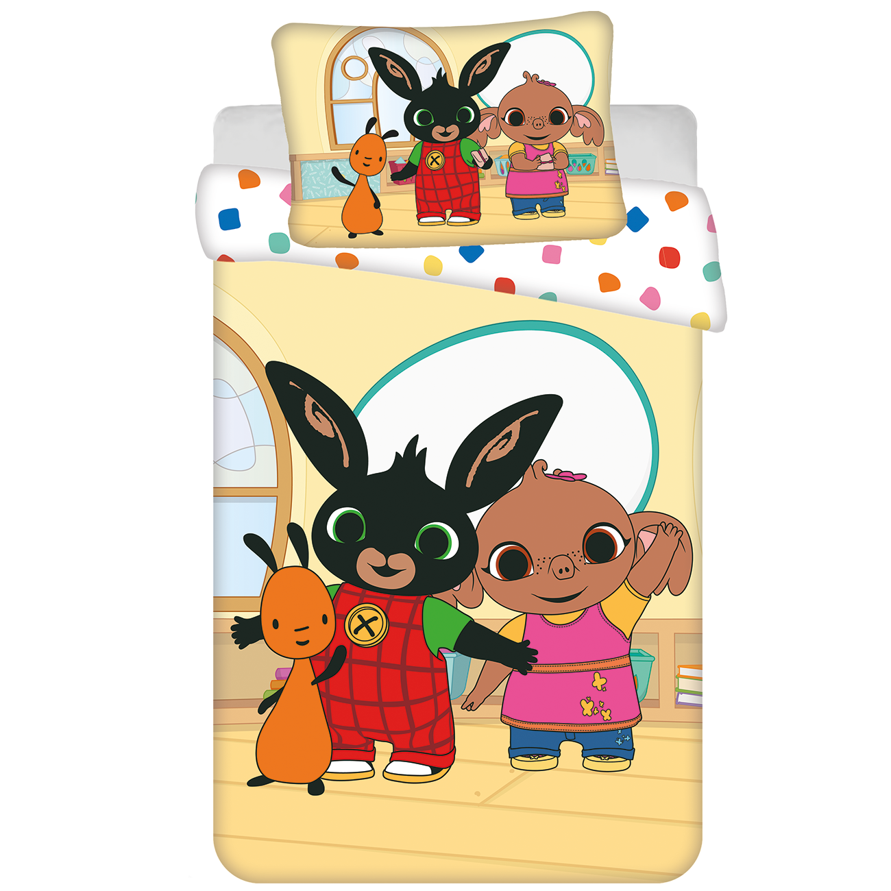 Bing Bunny Baby/Toddler Playroom Duvet Cover - 135 x 100 + 40 x 60 cm - Cotton