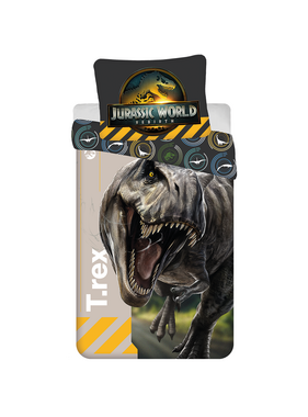 Jurassic World Dekbedovertrek T-Rex 140 x 200 cm / 70 x 90 cm Katoen