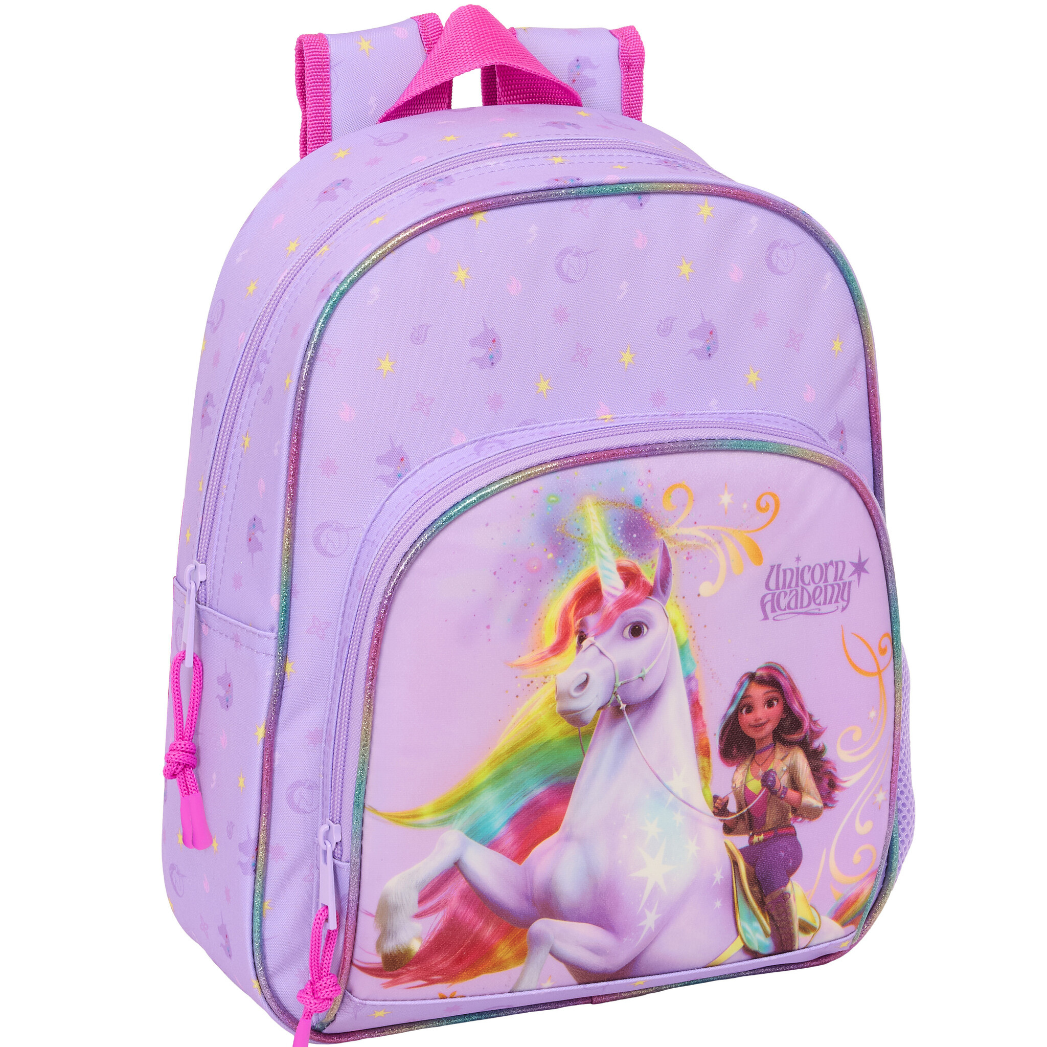 Unicorn Academy Backpack Rainbow - 34 x 28 x 10 cm - Polyester