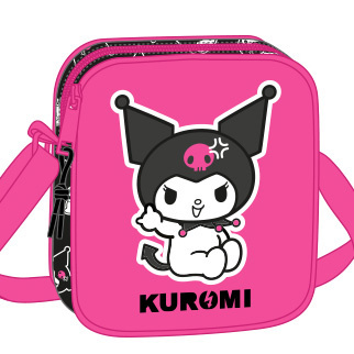 Hello Kitty Kuromi Mini Shoulder Bag - 18 x 16 x 4 cm - Polyester